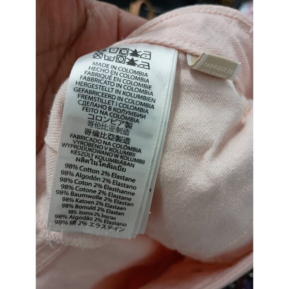 Michael Kors Womens Capri Jeans Size 10 Pink Cropped Skinny Leg Stretch Denim - Picture 7 of 7